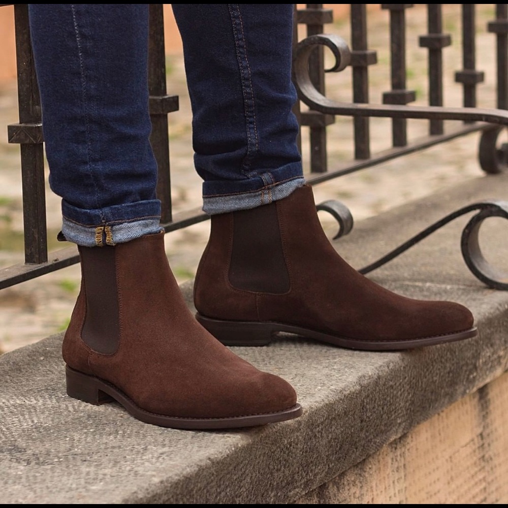 Demola Daniels Signature Calf Suede Chelsea Boots